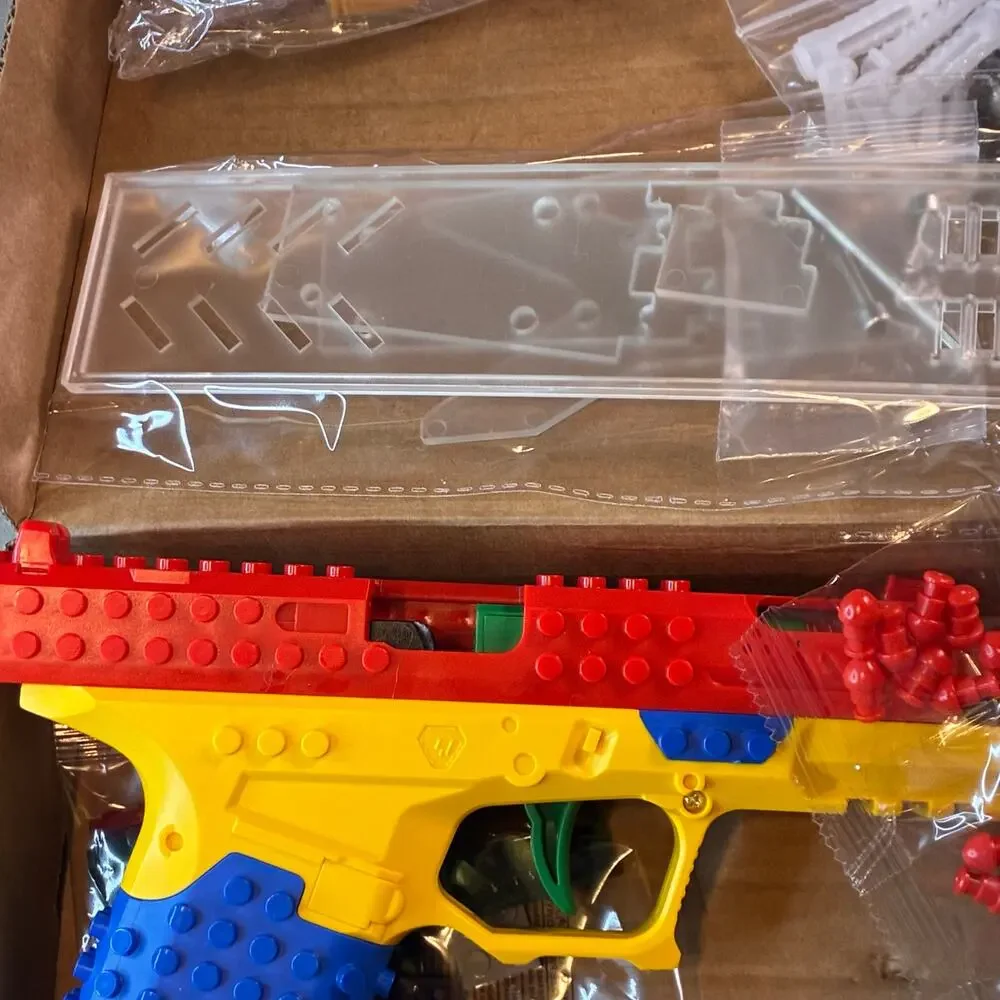 Block Glock Toy Brick Building Kit Pistol DIY Construction Set w/ Targets  Adult